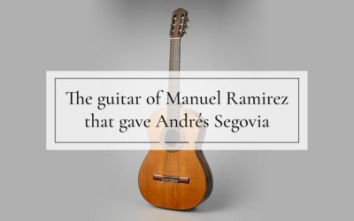 Historical hints (C.7): Andrés Segovia’s Manuel Ramírez guitar and the artisan workshop