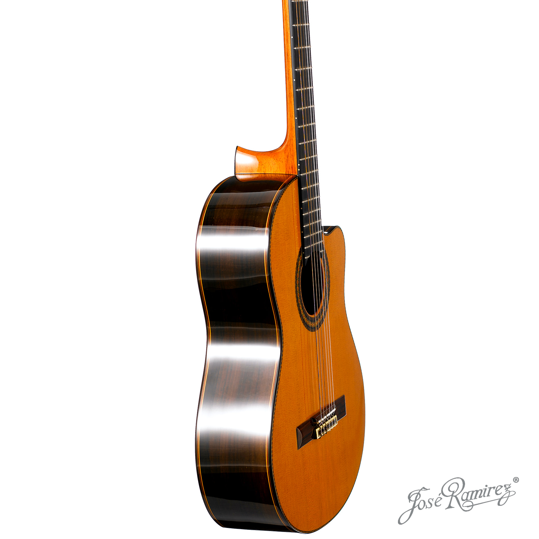 Lado de la guitarra artesanal C86 – CWE