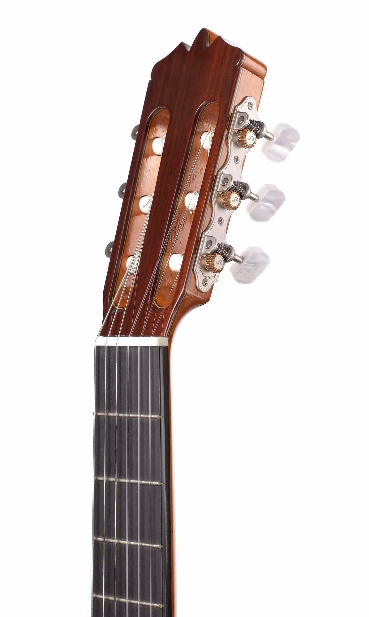 Headstock of the Classical Prelude handmade guitar