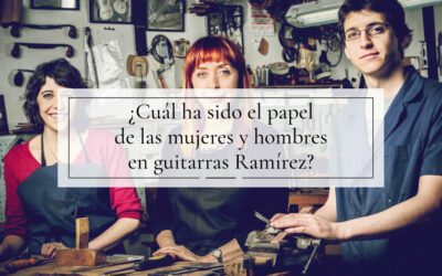Women and men in the Ramírez guitarrerias