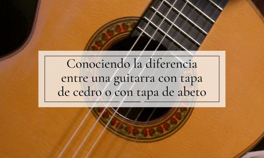 ¿Guitarra con tapa de abeto o de cedro?: Te contamos las diferencias