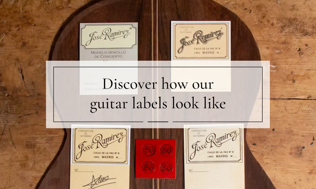 The Ramirez Labels of our handmade and studio guitars