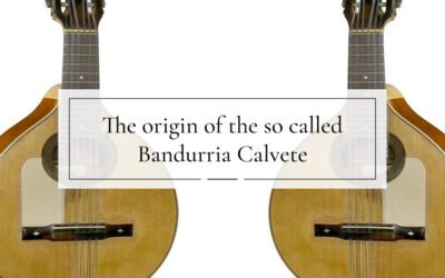 The origin of the bandurria Calvete model