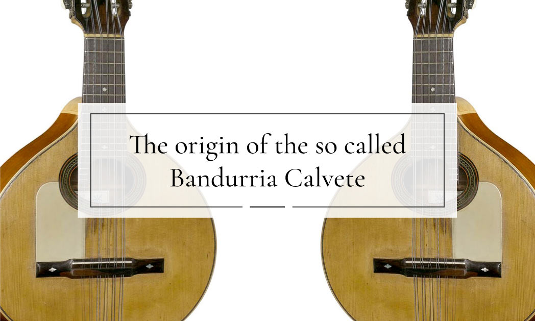 The origin of the bandurria Calvete model