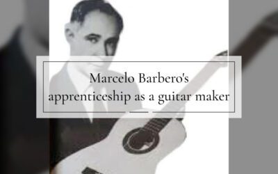 How did Marcelo Barbero learn his trade as a guitar maker?