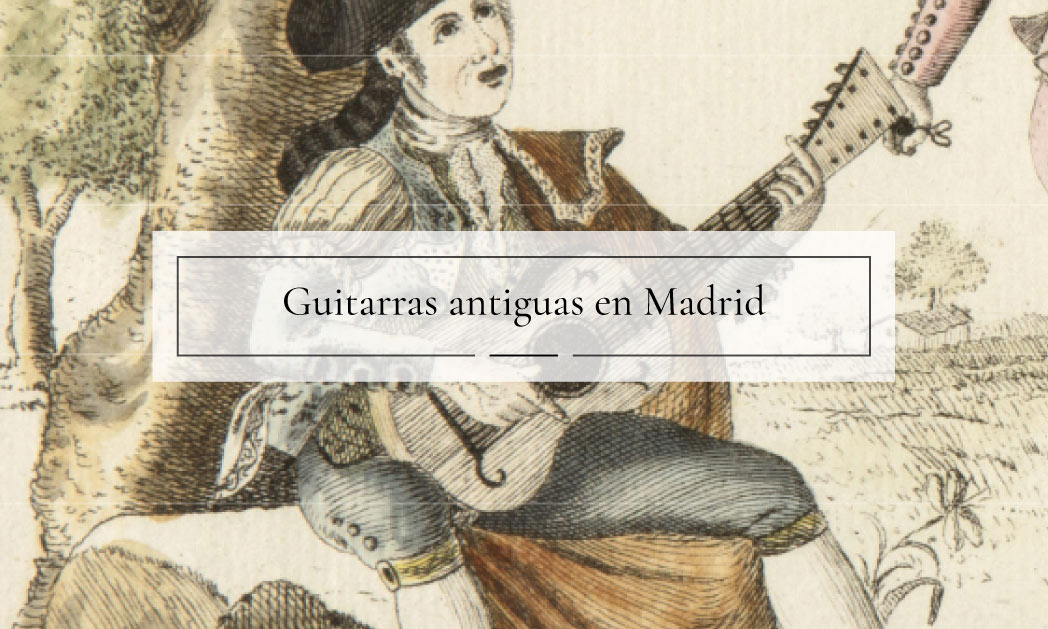 Guitarras antiguas en el museo de historia de Madrid