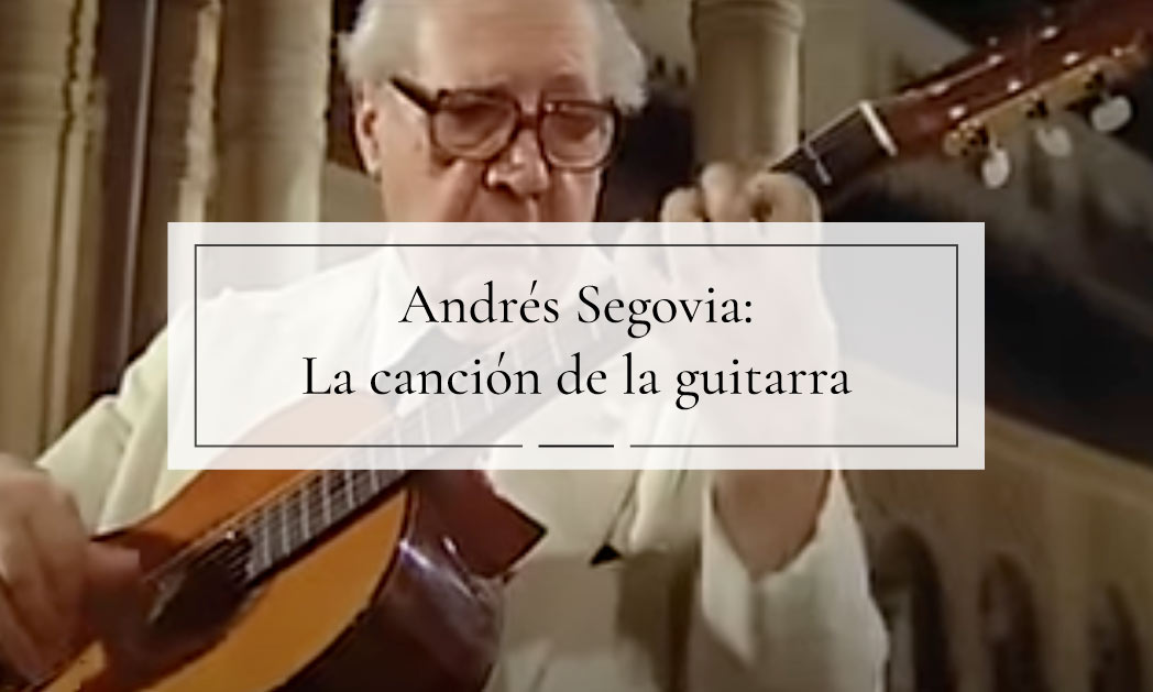 La canción de la guitarra Andrés Segovia, película musical 1976 Guitarras Ramírez