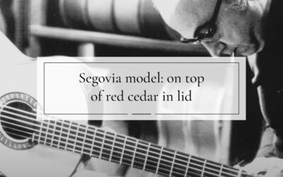 Segovia model: on top of red cedar in lid