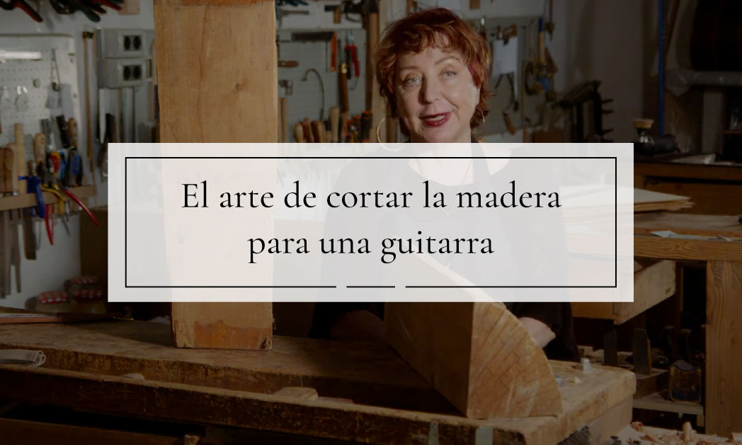cortar la madera para guitarras Amalia Ramírez Guitarras Ramírez
