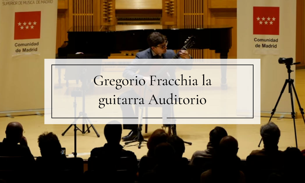 Gregorio Fracchia y la guitarra Auditorio Ramírez en el Real Conservatorio Superior de Música de Madrid