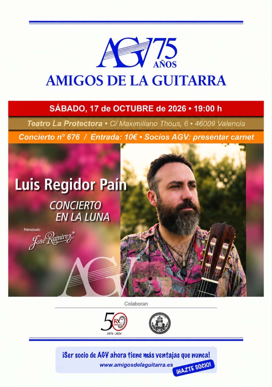 Cartel del Concierto en la Luna de Luis Regidor Paín
